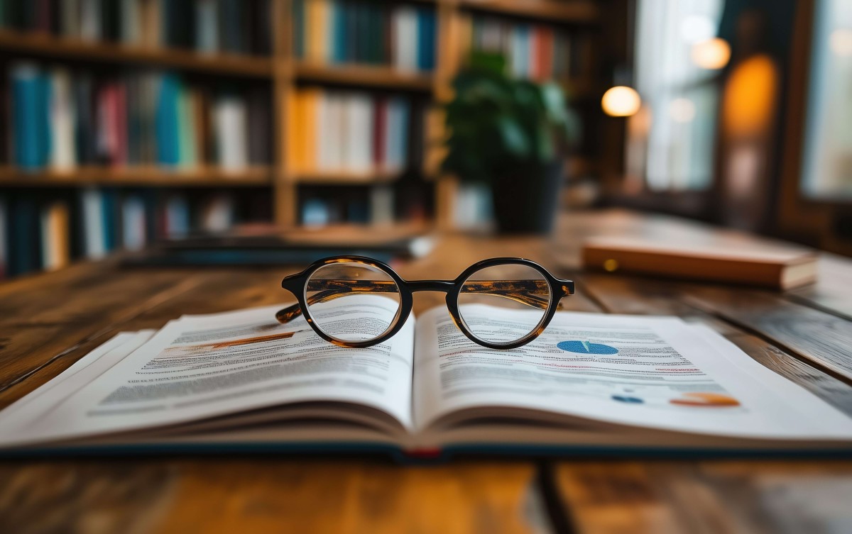 GlassesOnBook